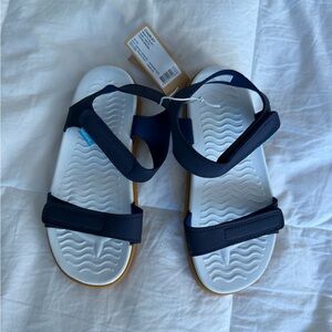 NWT Navy and White Native Sandals
